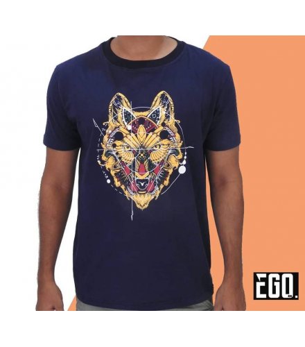 EGO007 - Wolf Print Tshirt